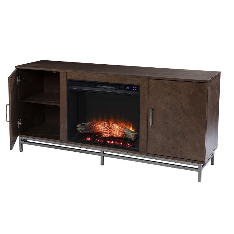 SEI 60 Inch Dibbonly Electric Fireplace with Media Storage