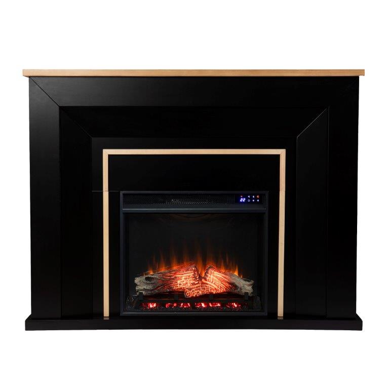 SEI 52 Inch Cardington Contemporary Electric Fireplace with Mantel