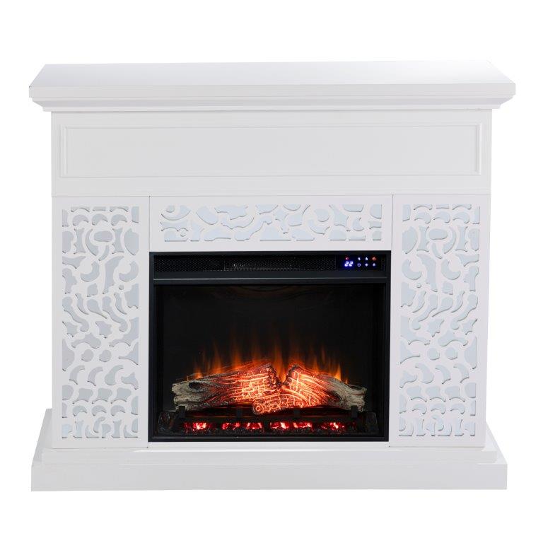 SEI 46 Inch Wansford Contemporary Electric Fireplace with Mantel