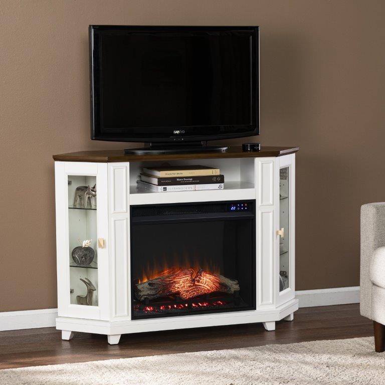 SEI 46 Inch Dilvon Electric Media Fireplace with Storage