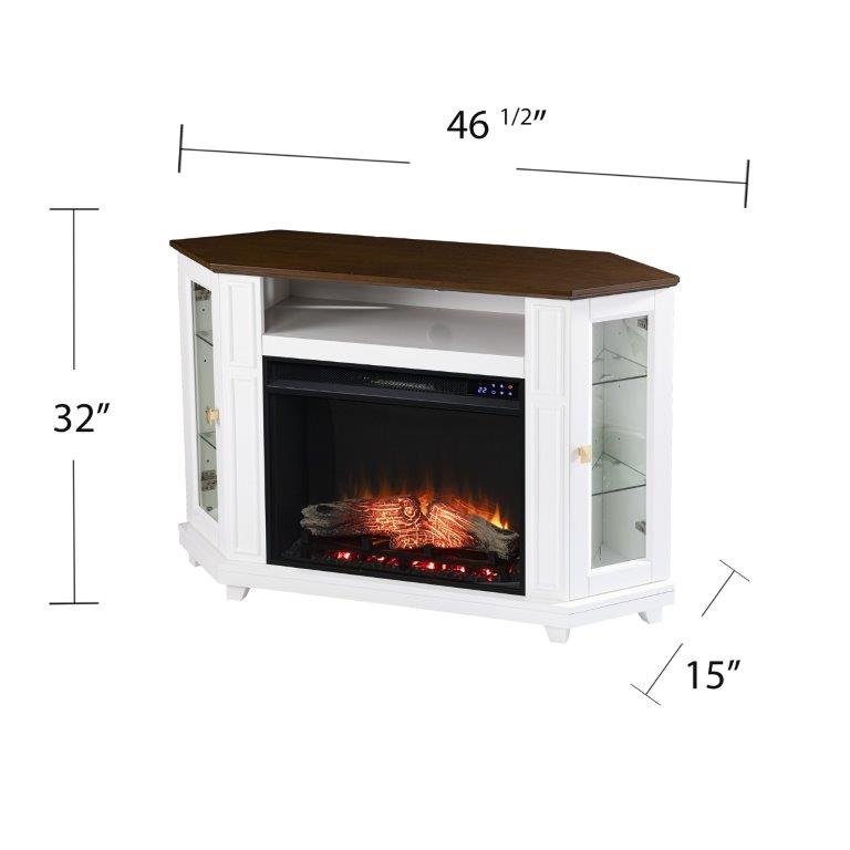SEI 46 Inch Dilvon Electric Media Fireplace with Storage