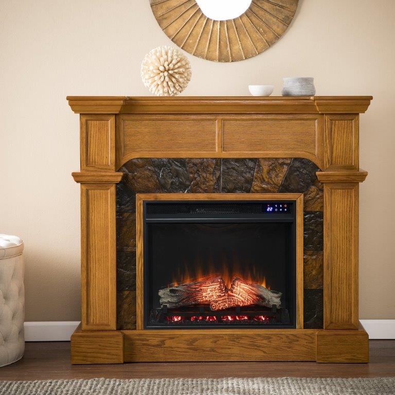 SEI 45 Inch Cartwright Corner Convertible Electric Fireplace