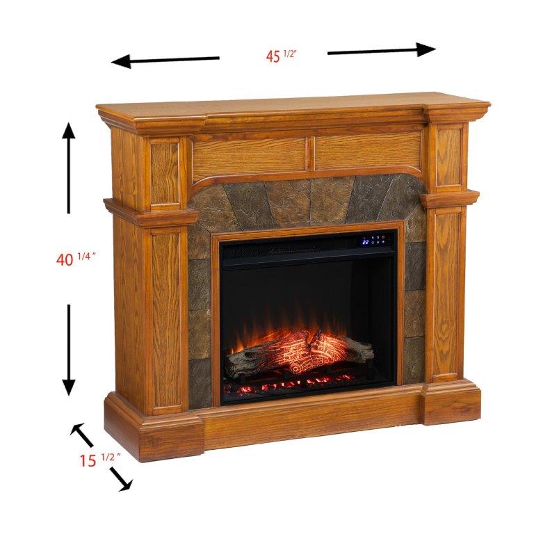 SEI 45 Inch Cartwright Corner Convertible Electric Fireplace