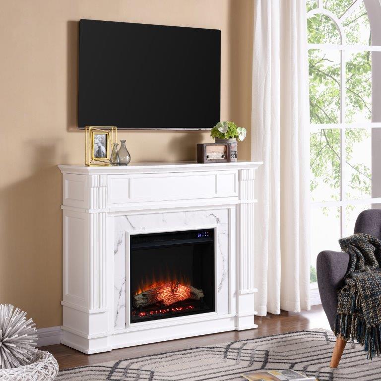 SEI 48 Inch Highgate Electric Fireplace with Faux Surround