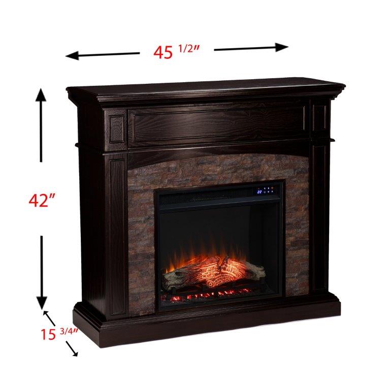 SEI 45 Inch Grantham Corner Convertible Electric Fireplace