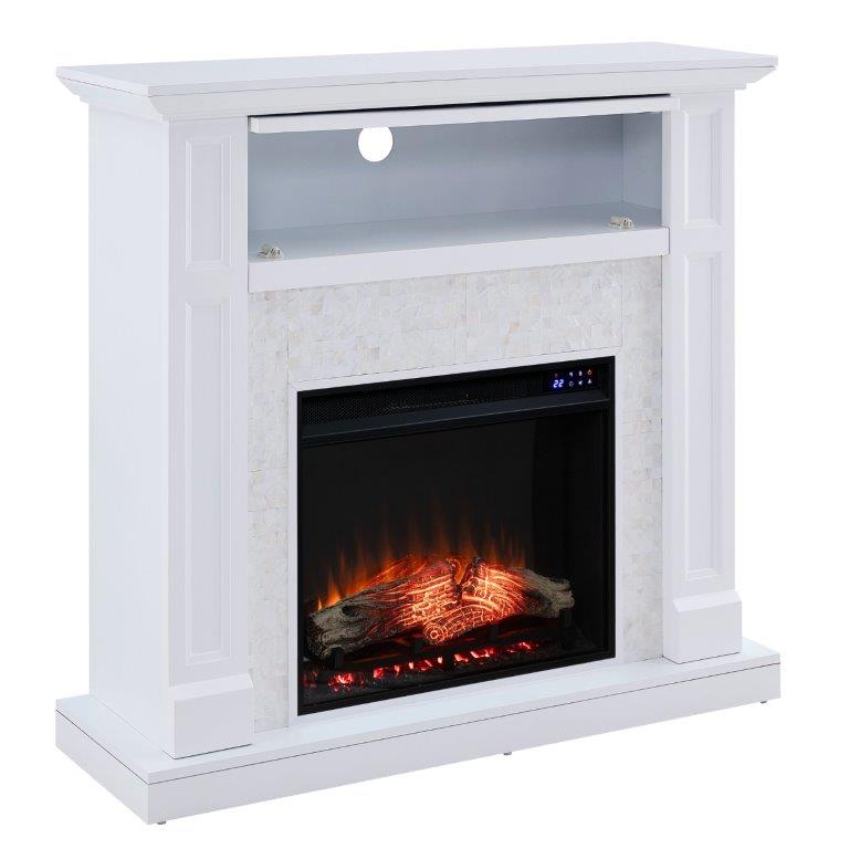 SEI 45 Inch Nobleman Electric Fireplace with Tile Surround