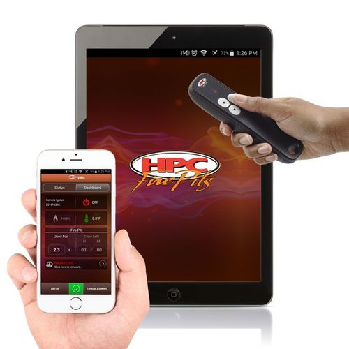 Hearth Products Controls 18 Inch Hi/Lo Round Electronic Ignition Gas Fire Pit Insert and 12 Inch Penta Burner - 120 Volt