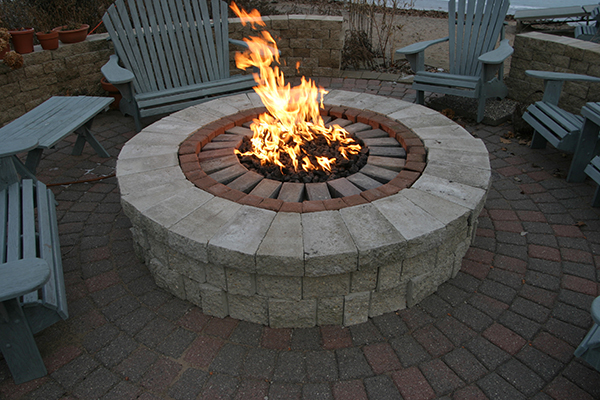Hearth Products Controls 36" High Capacity Fire Pit Kit with Round Burner - Match Lit