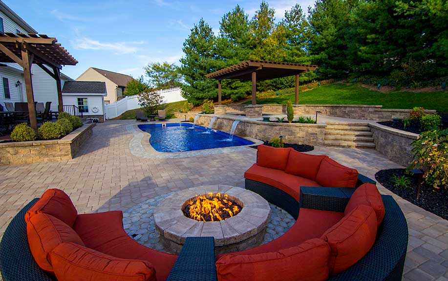 Hearth Products Controls 24" Round Flat Fire Pit Insert Kit - Push Button Ignition