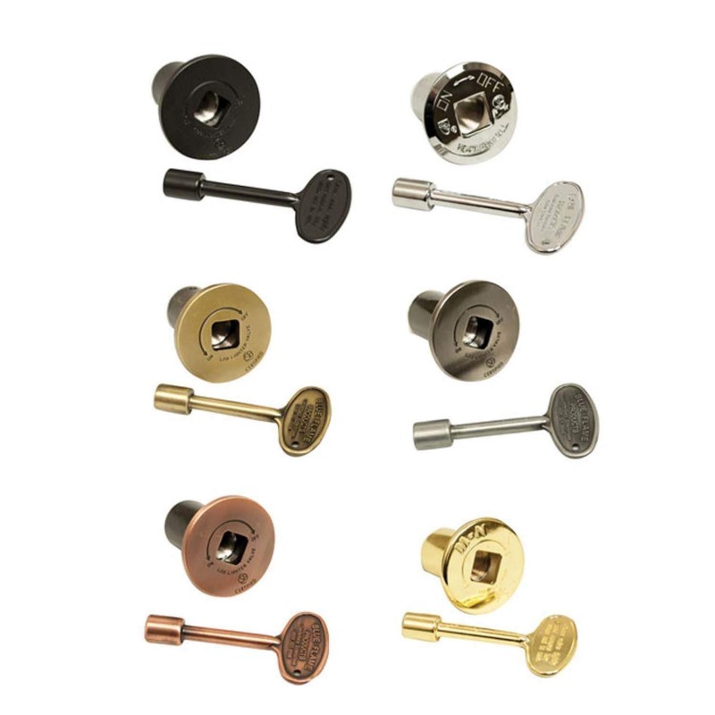 Hearth Products Controls Flange Kit with Decorative Key & Flange - For 1/2" or 3/4" Key Valves