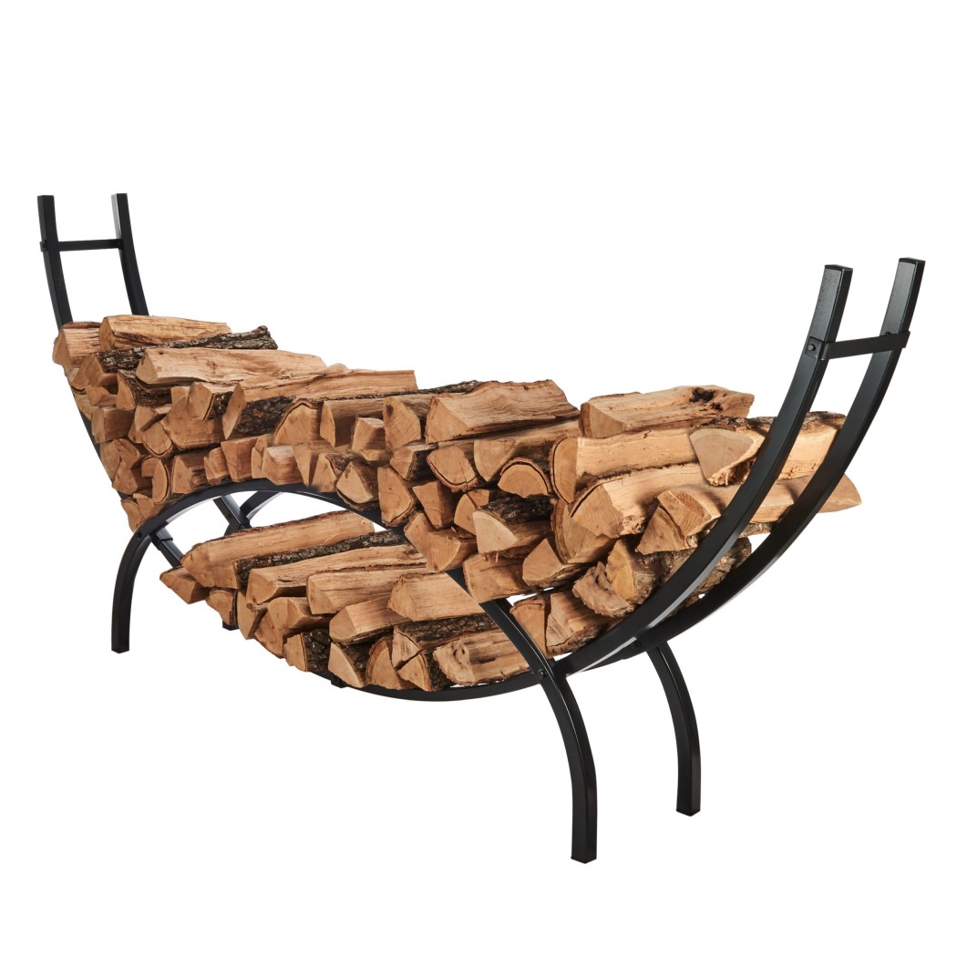 Hy-C Shelter 8 Foot Extra Large Crescent Log Rack