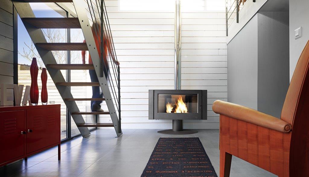 Invicta Antaya 41 Inch Wood Burning Stove