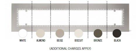 Infratech Comfort Stainless Steel Flush Mount Frame - 61" Heater Units