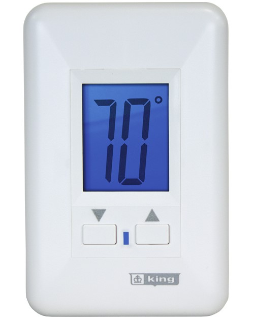 King Electrical ES Max 22 Non-Programmable Thermostat with Illuminated LCD Display