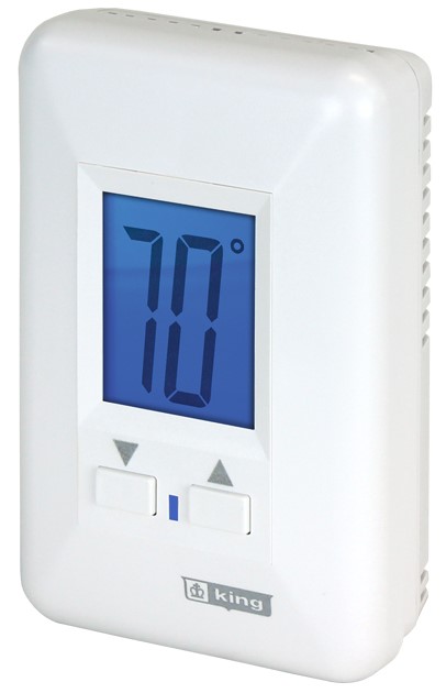 King Electrical ES Max 22 Non-Programmable Thermostat with Illuminated LCD Display