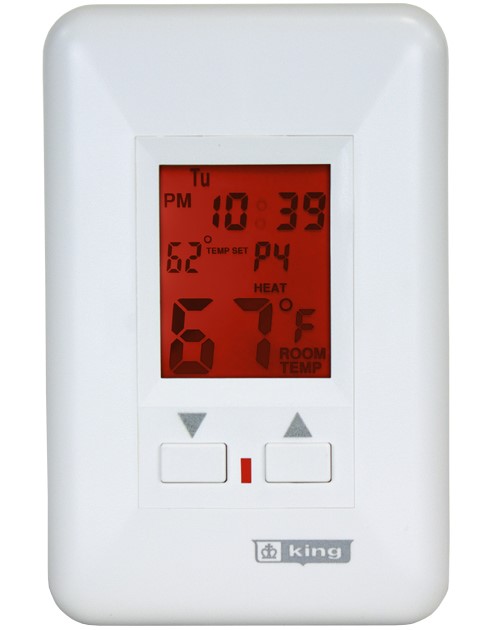 King Electrical ESP Max 22 Programmable Thermostat with Illuminated LCD Display