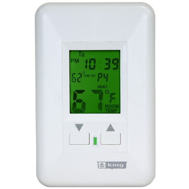 King Electrical Hydronic Two-Circuit Programmable Thermostat