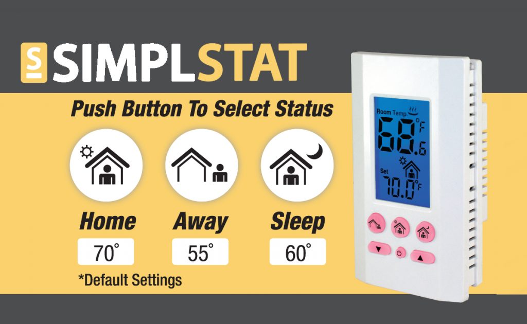 King Electrical SimplStat Electronic Thermostat with Personalized Presets