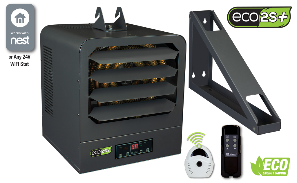 King Electrical ECO2S Plus Two-Stage Electric Heater with Remote Sensor