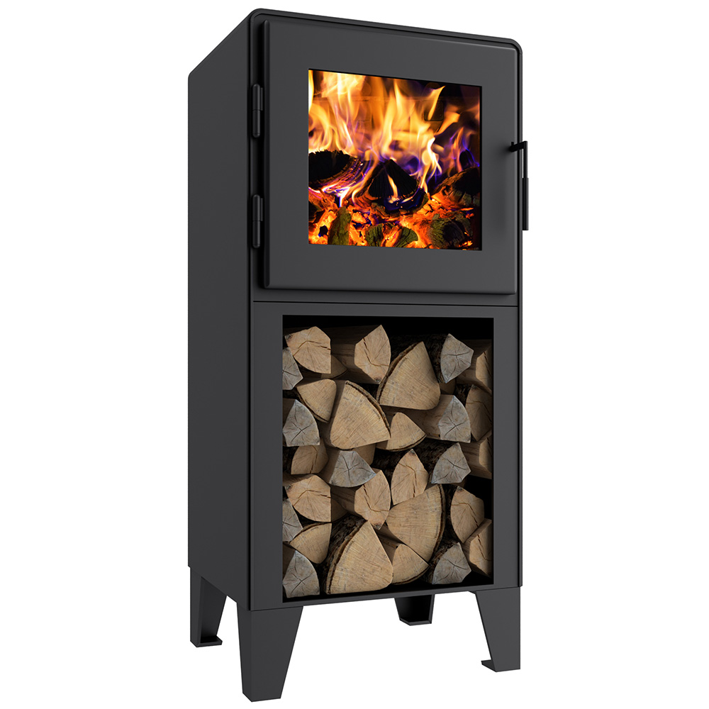 MF Fire 23 Inch Nova Tower Wood Burning Stove