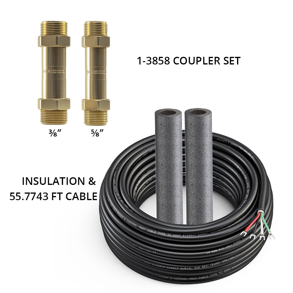 MRCOOL DIY 3/8 Inch and 5/8 Inch Couplers with Communication Wire