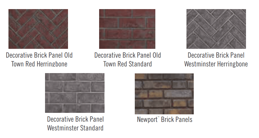 Napoleon Decorative Brick Panels for 36" Elevation X Fireplaces