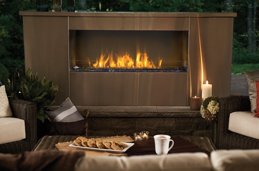 Napoleon Single-Sided Galaxy Outdoor Gas Linear Fireplace