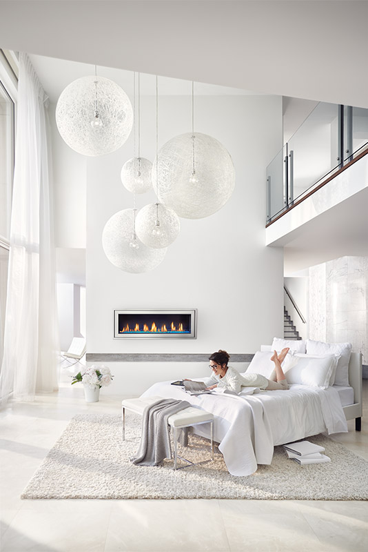 Napoleon Brushed Stainless Steel Surround with Premium Safety Barrier for 38" Vector Series Fireplaces