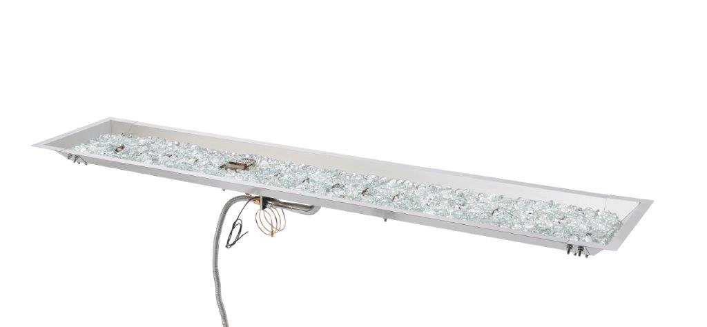 Outdoor Greatroom Company 64" x 12" Linear Stainless Steel Gas Burner