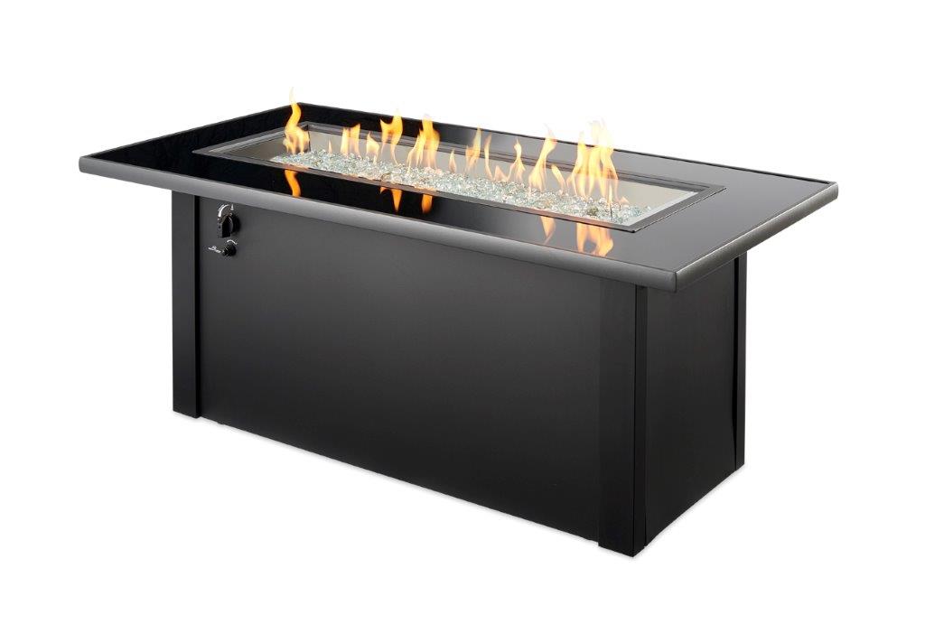 Outdoor Greatroom Company Monte Carlo Linear Gas Fire Pit Table