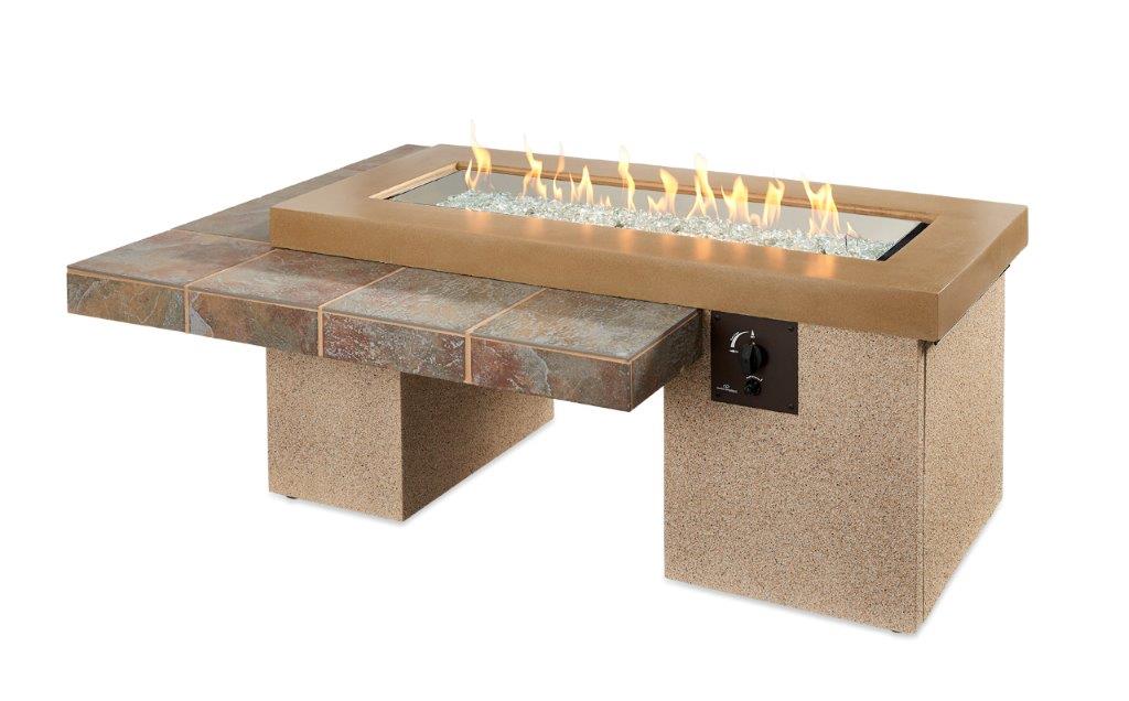 Outdoor Greatroom Company Uptown Linear Gas Fire Pit Table