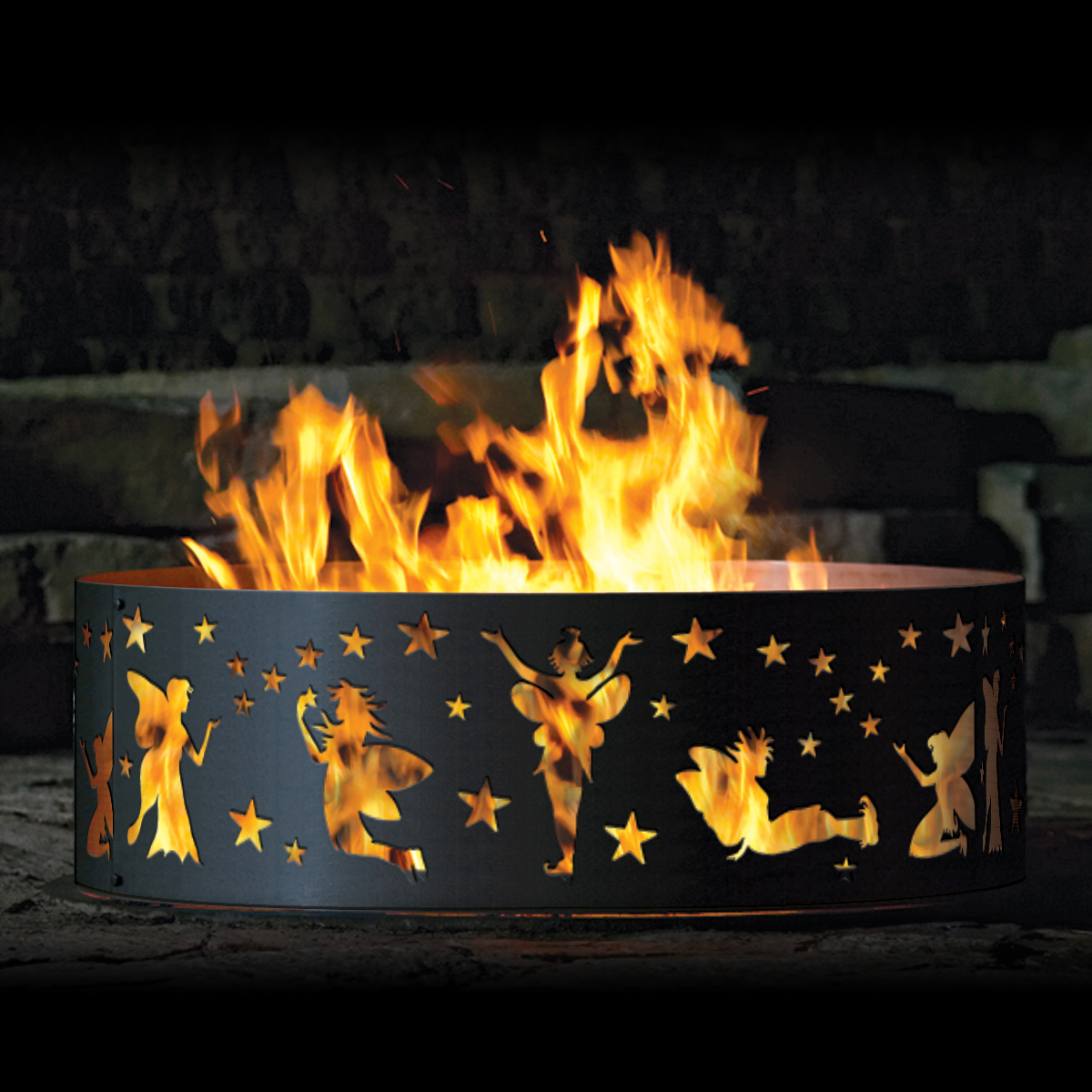 P&D Metal Works Fairy Wood Burning Fire Ring