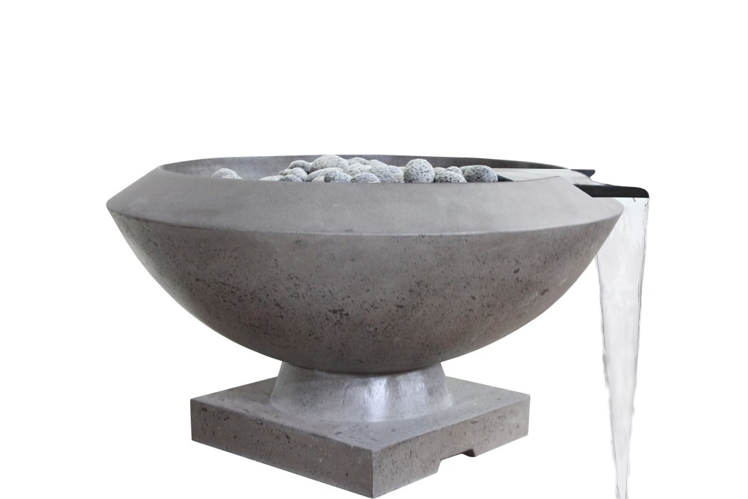 Prism Hardscapes Toscana Gas Fire and Water Bowl - Match Lit