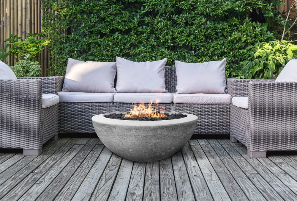 Prism Hardscapes Moderno 2 Gas Fire Bowl - Match Lit