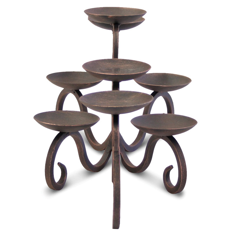 Pilgrim Hawthorne Fireplace Candelabra - 9 Candles