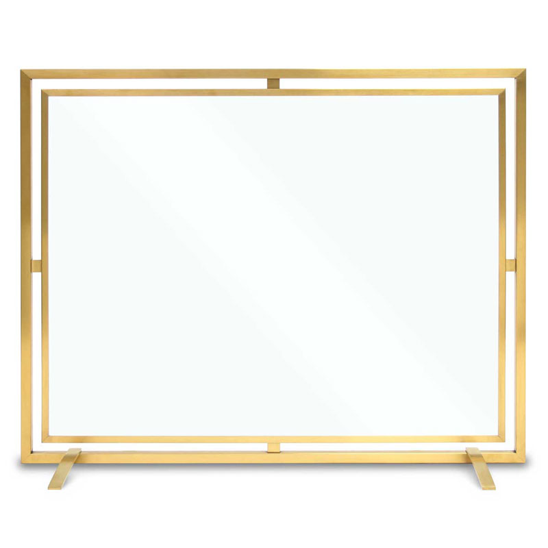 Pilgrim Floating Glass Fireplace Screen