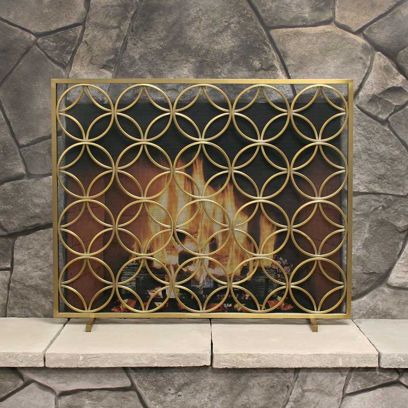 Pilgrim Single Panel Bedford Fireplace Screen