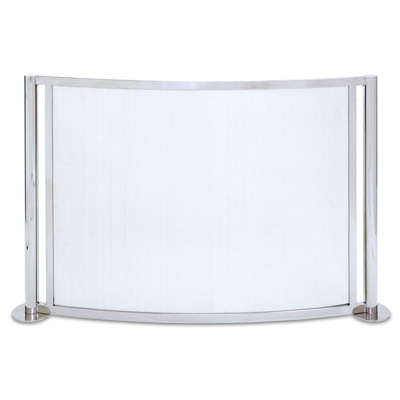 Pilgrim Bowed Panorama Fireplace Screen