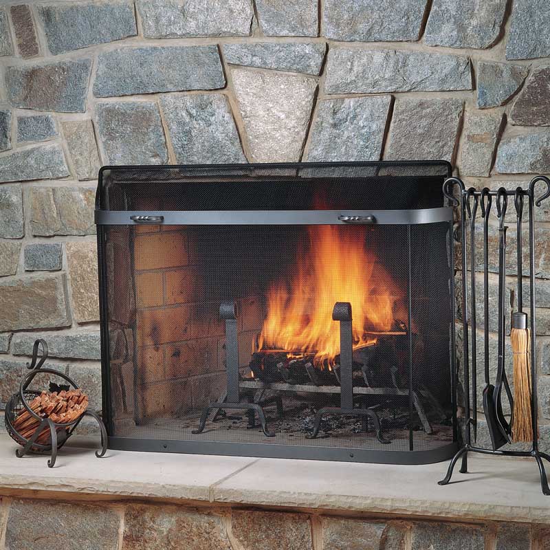 Pilgrim 38 Inch Rumford Style Fireplace Spark Guard