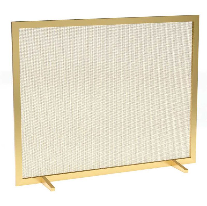 Pilgrim 39 inch Urban Single-Panel Mesh Fireplace Screen