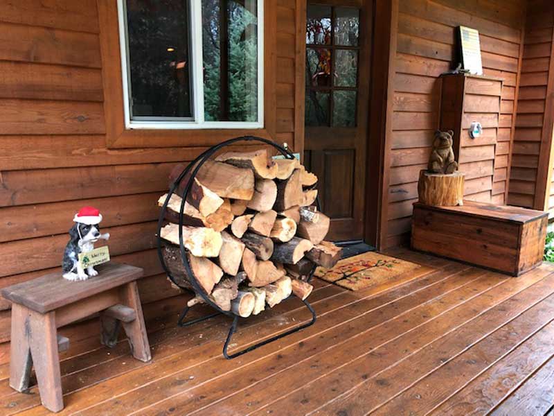 Pilgrim 48 Inch Log Hoop Fireplace Log Holder