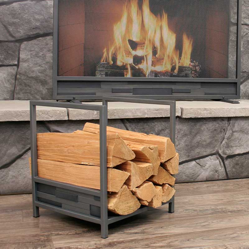 Pilgrim Lanier Square Fireplace Log Holder