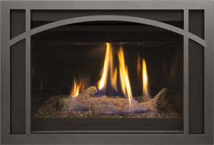 Real Fyre 36" iSeries Fireplace Insert Mission Arch Style Overlay