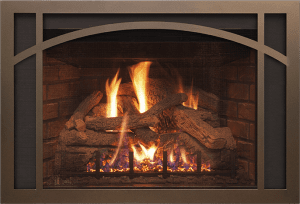 Real Fyre 30" iSeries Fireplace Insert Mission Arch Style Overlay