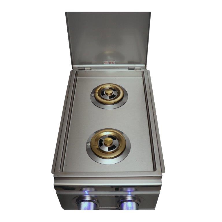 RCS Cutlass Pro Slide-In Double Side Burner with Blue LED