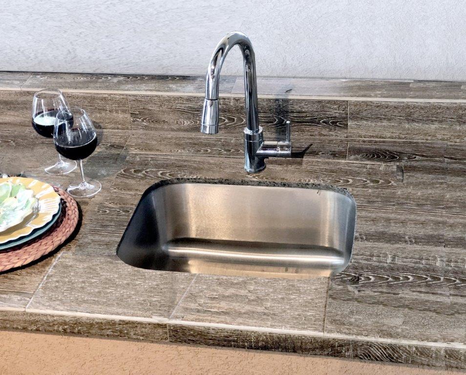 RCS Stainless Steel Undermount Sink and Faucet for Outdoor Kitchens
