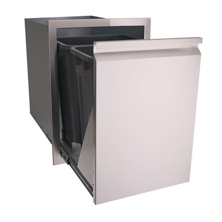 RCS Valiant Series Stainless Steel Fully Enclosed Double Trash Drawer