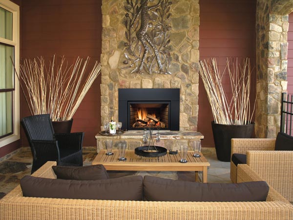 Sierra Flame 30 Inch Abbot Deluxe Direct Vent Gas Fireplace Insert - Log Set