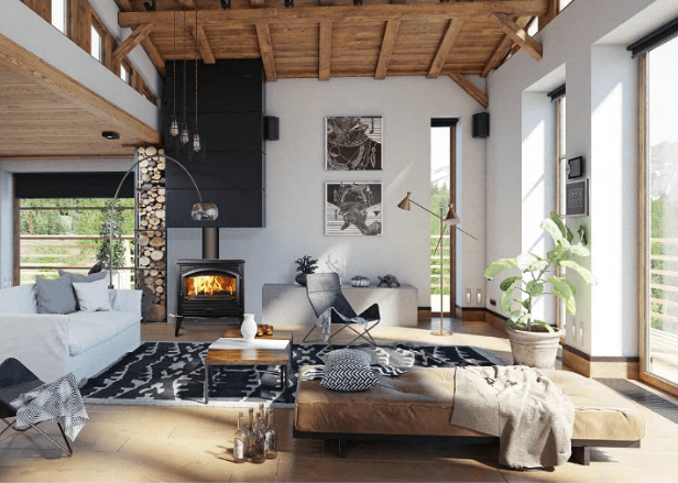 Sierra Flame Lynwood W-76 Cast Iron Free Standing Wood Stove