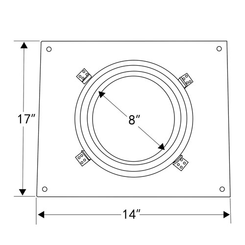 Shasta Vent All-Fuel HT Masonry and Prefab Anchor Plate - For 8-Inch Inner Diameter Shasta Vent